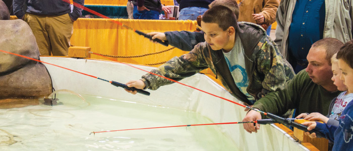Fishing in Trout pond